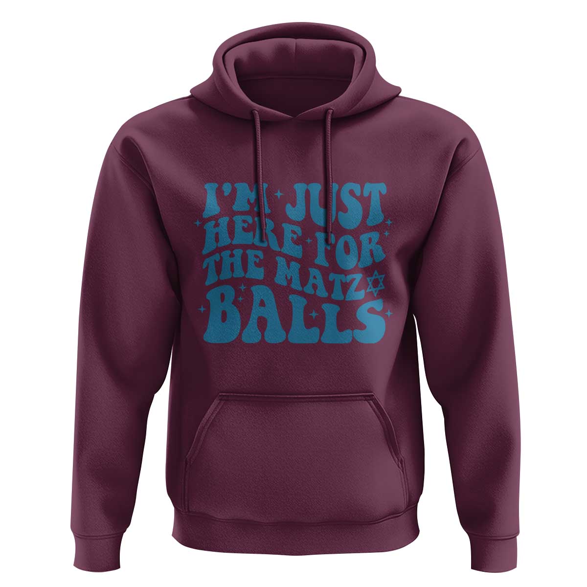 Funny Hanukkah Hoodie Im Just Here For The Matzo Balls Jewish Gift - Wonder Print Shop