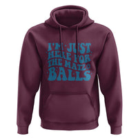 Funny Hanukkah Hoodie Im Just Here For The Matzo Balls Jewish Gift - Wonder Print Shop