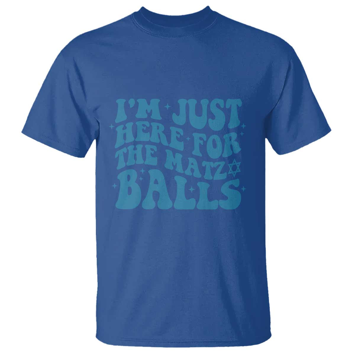 Funny Hanukkah T Shirt Im Just Here For The Matzo Balls Jewish Gift - Wonder Print Shop