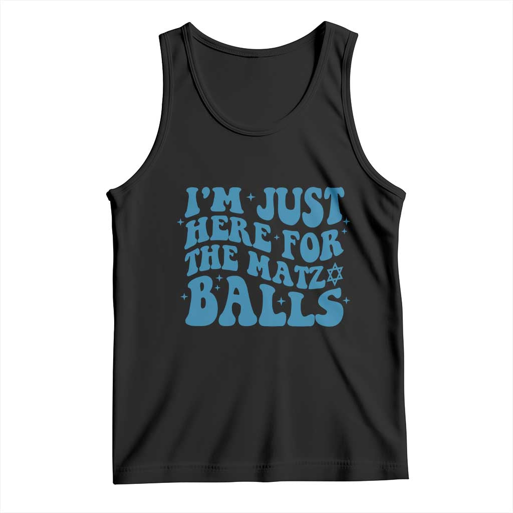 Funny Hanukkah Tank Top Im Just Here For The Matzo Balls Jewish Gift - Wonder Print Shop