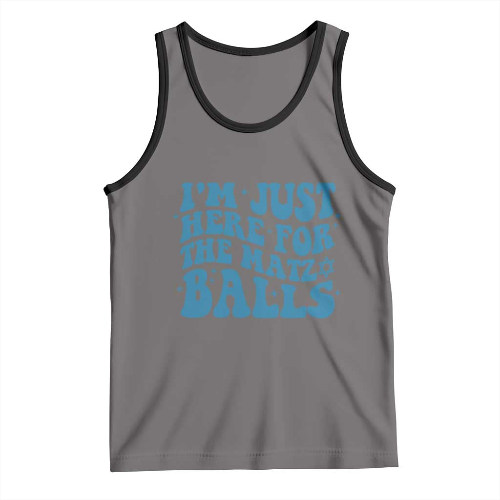 Funny Hanukkah Tank Top Im Just Here For The Matzo Balls Jewish Gift - Wonder Print Shop