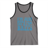 Funny Hanukkah Tank Top Im Just Here For The Matzo Balls Jewish Gift - Wonder Print Shop