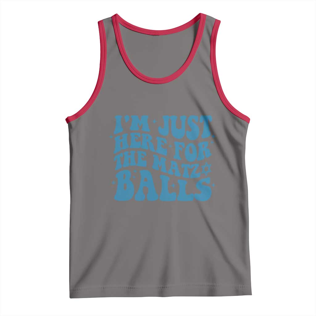Funny Hanukkah Tank Top Im Just Here For The Matzo Balls Jewish Gift - Wonder Print Shop