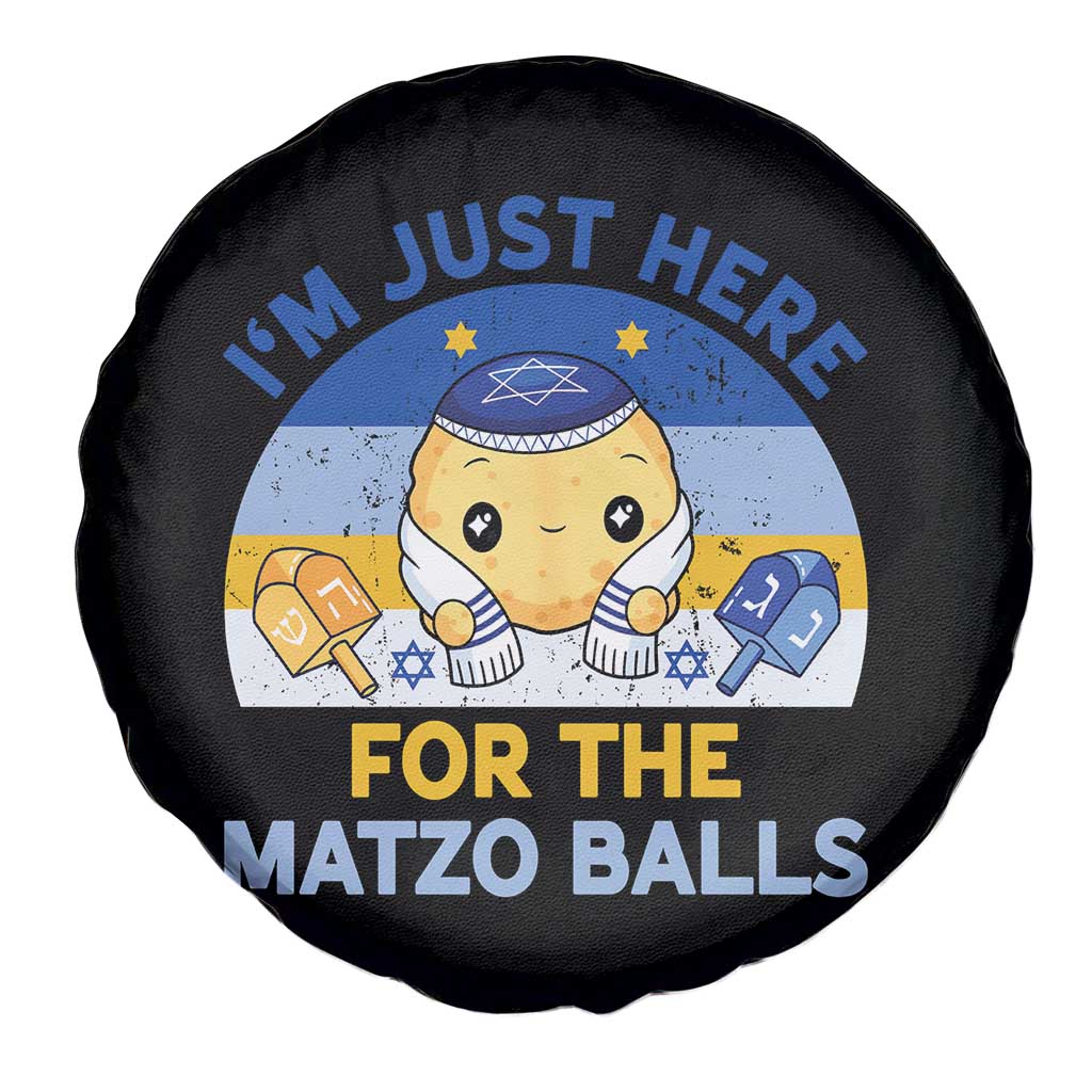 Im Just Here For The Matzo Balls Spare Tire Cover Funny Jewish Holiday Gift - Wonder Print Shop