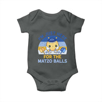 Im Just Here For The Matzo Balls Baby Onesie Funny Jewish Holiday Gift - Wonder Print Shop