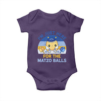 Im Just Here For The Matzo Balls Baby Onesie Funny Jewish Holiday Gift - Wonder Print Shop