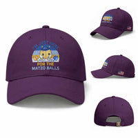 Im Just Here For The Matzo Balls Baseball Cap Funny Jewish Holiday Gift