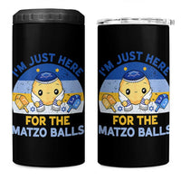 Im Just Here For The Matzo Balls 4 in 1 Can Cooler Tumbler Funny Jewish Holiday Gift - Wonder Print Shop