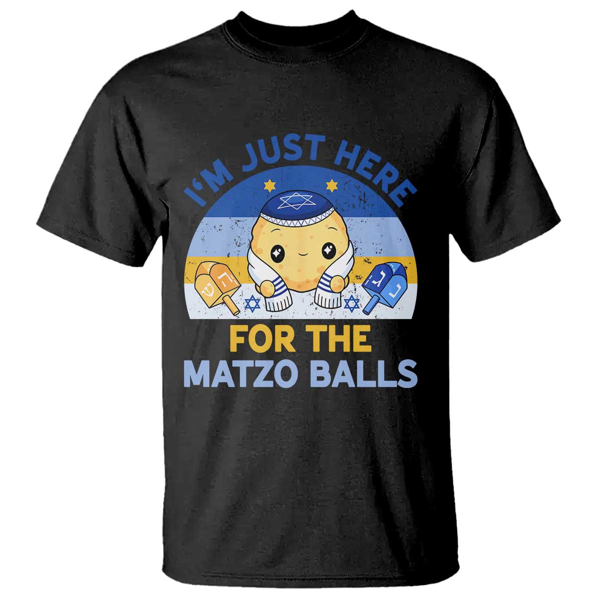 Im Just Here For The Matzo Balls T Shirt Funny Jewish Holiday Gift - Wonder Print Shop