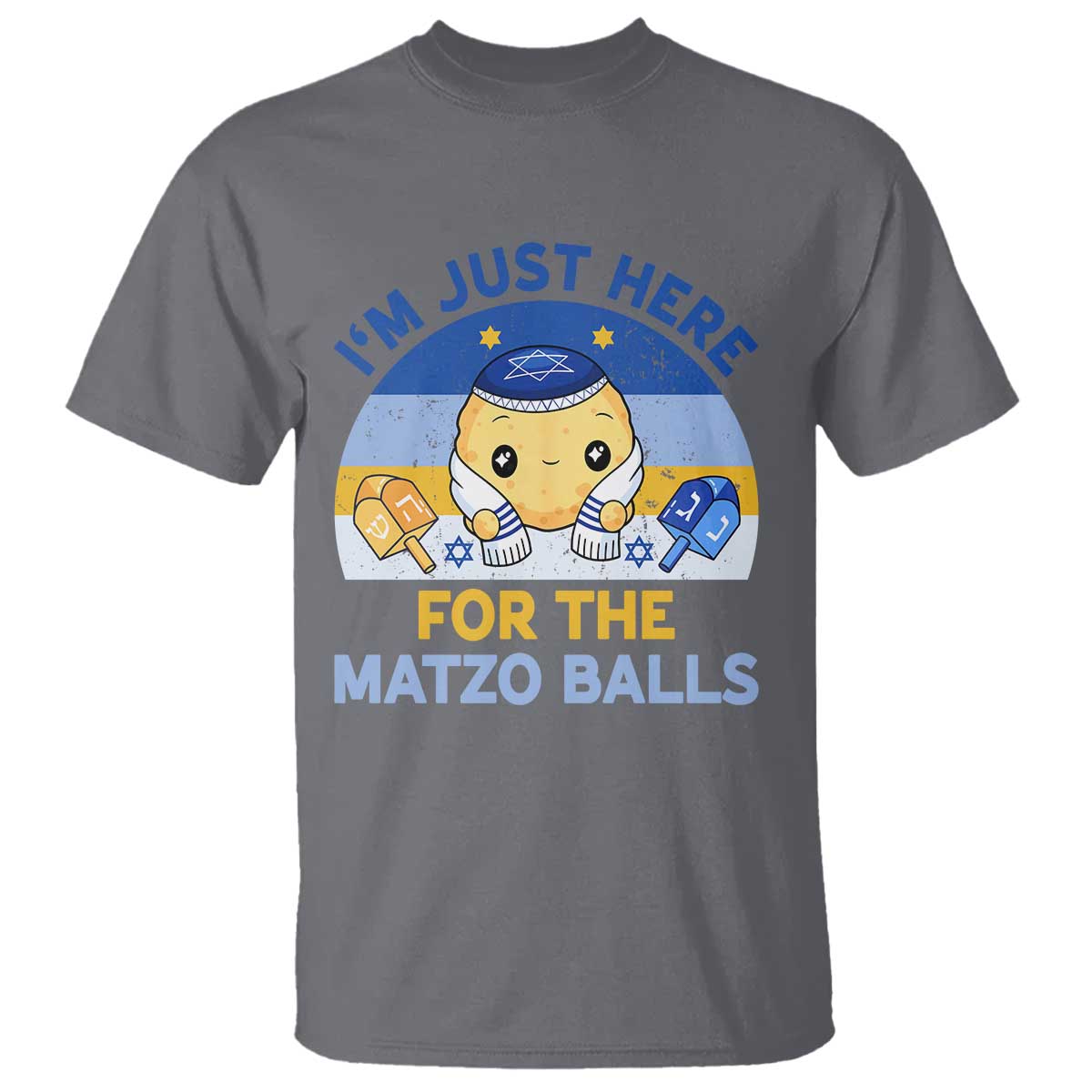 Im Just Here For The Matzo Balls T Shirt Funny Jewish Holiday Gift - Wonder Print Shop