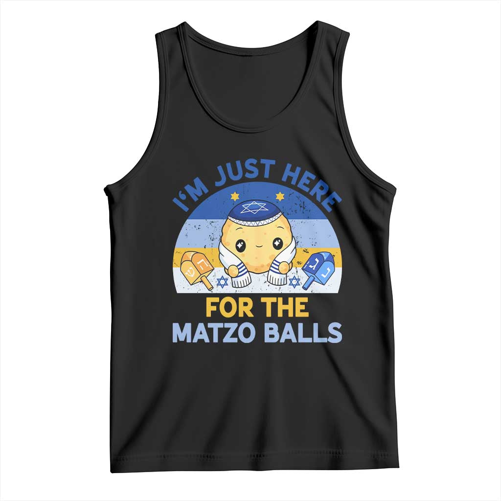 Im Just Here For The Matzo Balls Tank Top Funny Jewish Holiday Gift - Wonder Print Shop