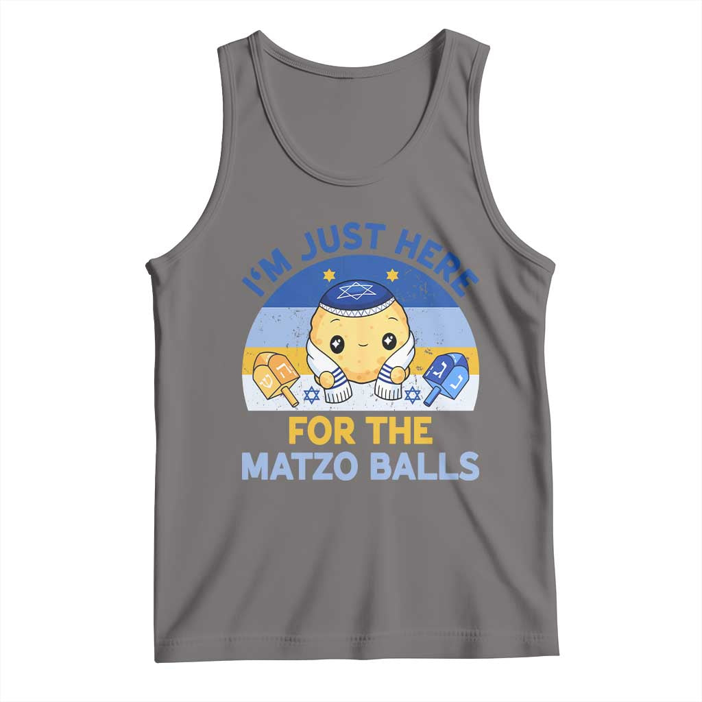 Im Just Here For The Matzo Balls Tank Top Funny Jewish Holiday Gift - Wonder Print Shop