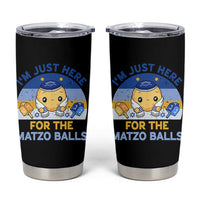 Im Just Here For The Matzo Balls Tumbler Cup Funny Jewish Holiday Gift - Wonder Print Shop