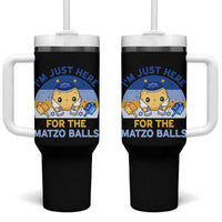 Im Just Here For The Matzo Balls Tumbler With Handle Funny Jewish Holiday Gift - Wonder Print Shop