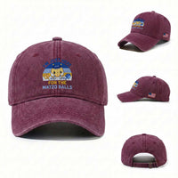 Im Just Here For The Matzo Balls Washed Cotton Baseball Cap Funny Jewish Holiday Gift