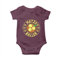 Funny Hanukkah Food Lover Gift Baby Onesie Matzo Baller - Wonder Print Shop