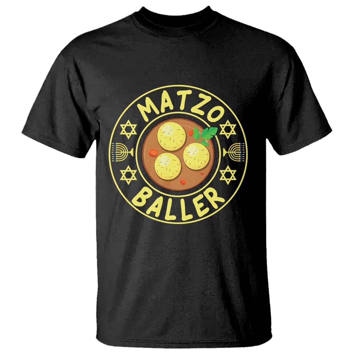 Funny Hanukkah Food Lover Gift T Shirt Matzo Baller - Wonder Print Shop