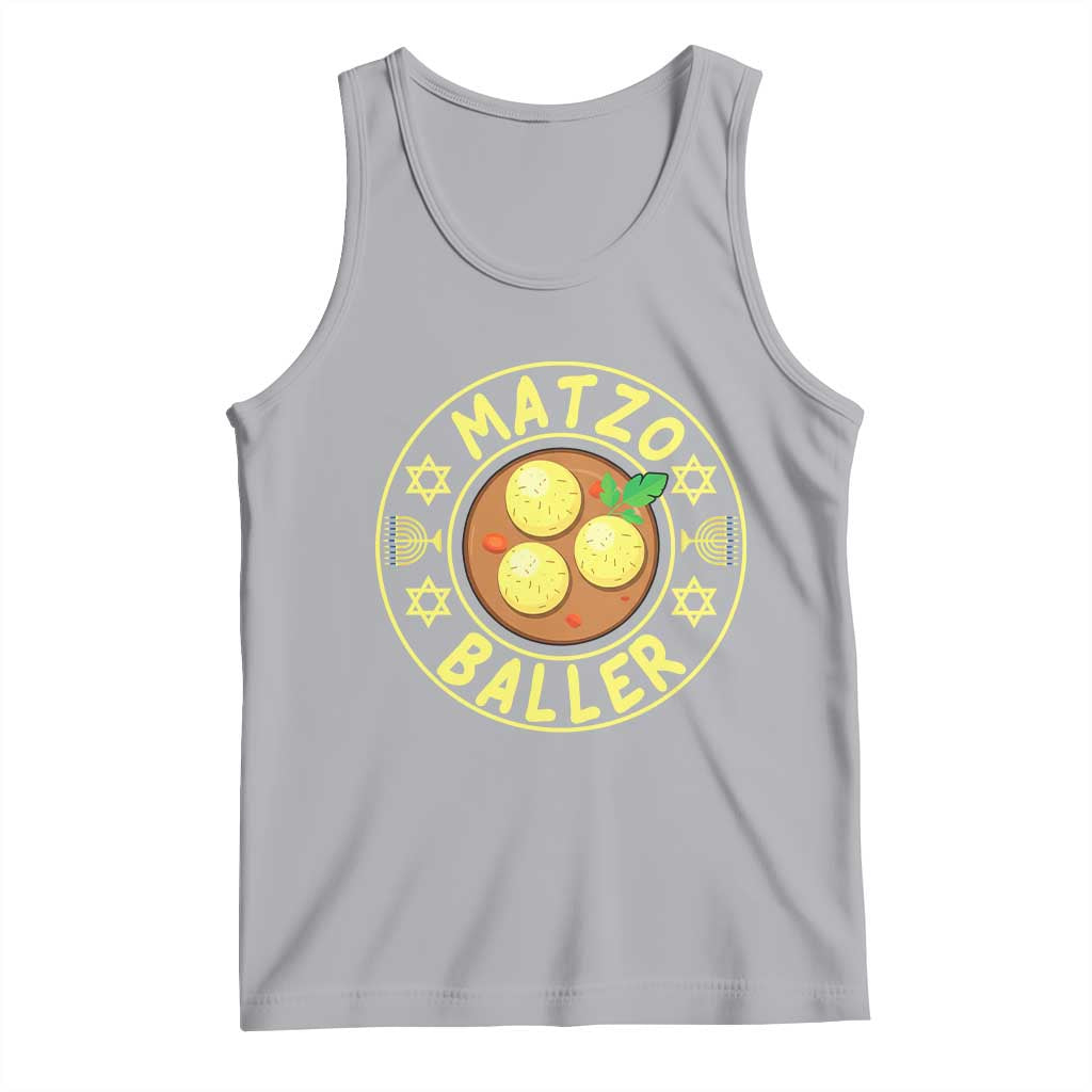Funny Hanukkah Food Lover Gift Tank Top Matzo Baller - Wonder Print Shop