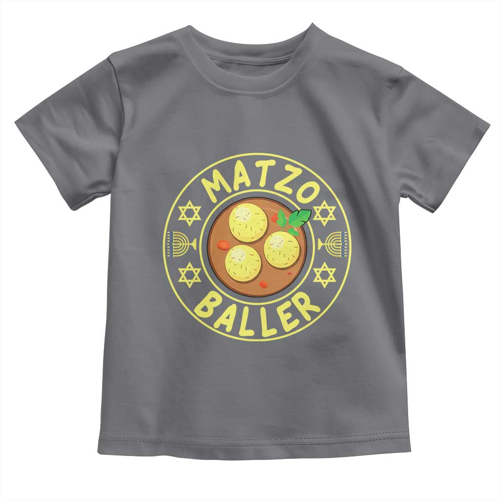 Funny Hanukkah Food Lover Gift Toddler T Shirt Matzo Baller - Wonder Print Shop