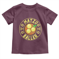 Funny Hanukkah Food Lover Gift Toddler T Shirt Matzo Baller - Wonder Print Shop