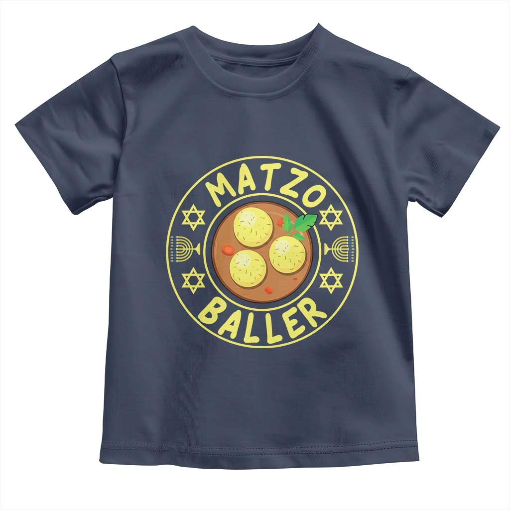 Funny Hanukkah Food Lover Gift Toddler T Shirt Matzo Baller - Wonder Print Shop
