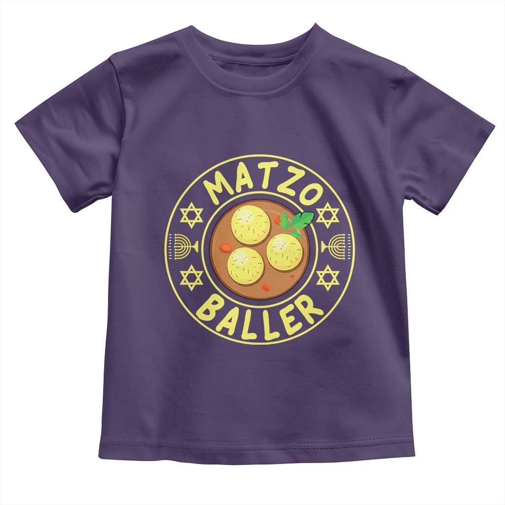 Funny Hanukkah Food Lover Gift Toddler T Shirt Matzo Baller - Wonder Print Shop