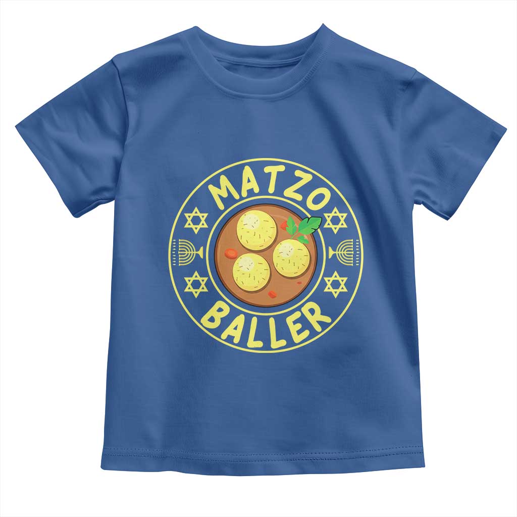 Funny Hanukkah Food Lover Gift Toddler T Shirt Matzo Baller - Wonder Print Shop