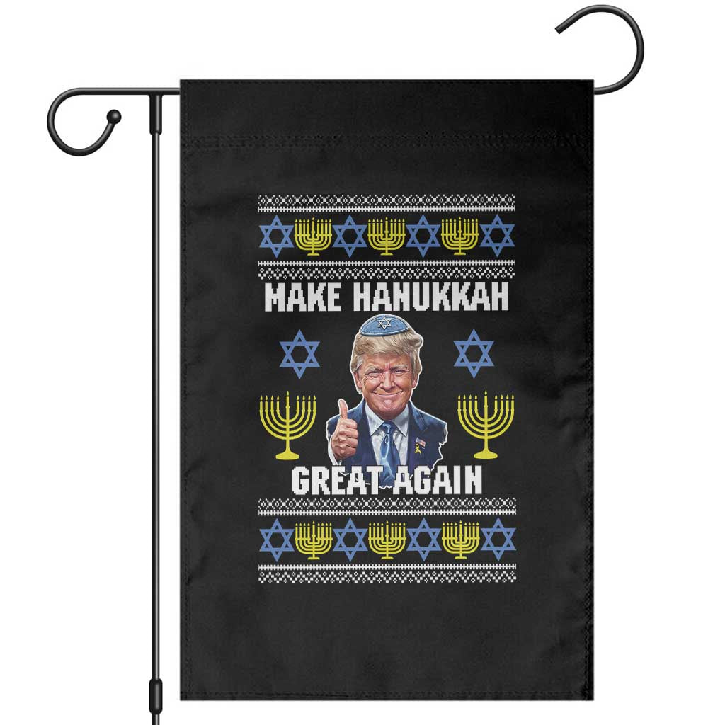 Make Hanukkah Great Again Garden Flag Funny Ugly Jewish Holiday Gift - Wonder Print Shop