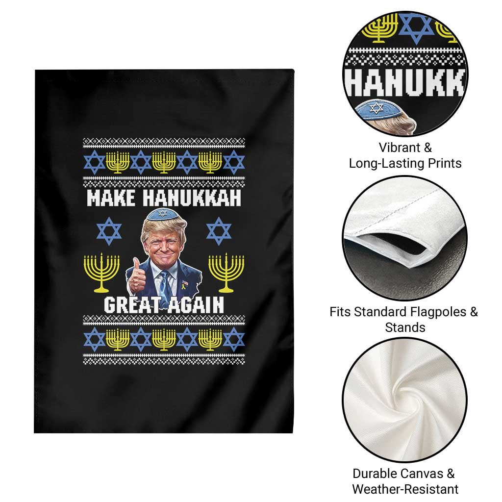 Make Hanukkah Great Again Garden Flag Funny Ugly Jewish Holiday Gift - Wonder Print Shop