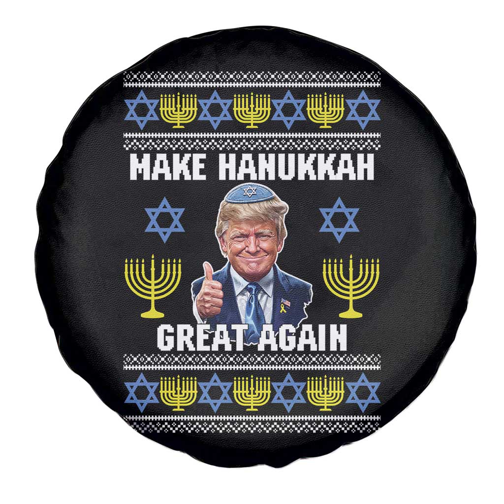 Make Hanukkah Great Again Spare Tire Cover Funny Ugly Jewish Holiday Gift - Wonder Print Shop
