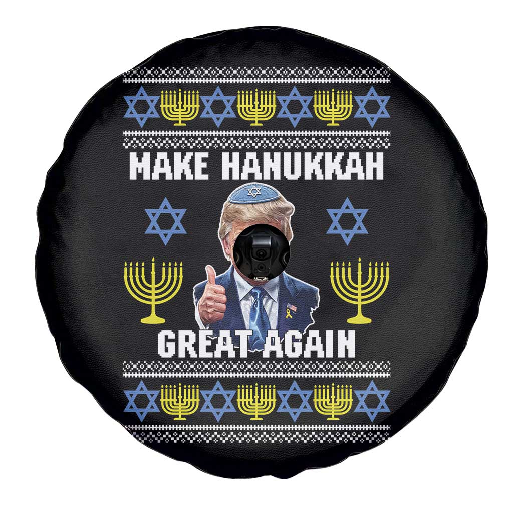 Make Hanukkah Great Again Spare Tire Cover Funny Ugly Jewish Holiday Gift - Wonder Print Shop