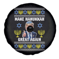 Make Hanukkah Great Again Spare Tire Cover Funny Ugly Jewish Holiday Gift - Wonder Print Shop