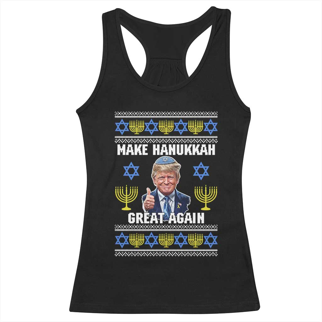 Make Hanukkah Great Again Racerback Tank Top Funny Ugly Jewish Holiday Gift - Wonder Print Shop