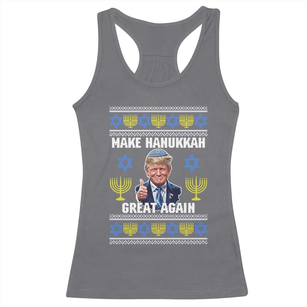 Make Hanukkah Great Again Racerback Tank Top Funny Ugly Jewish Holiday Gift - Wonder Print Shop