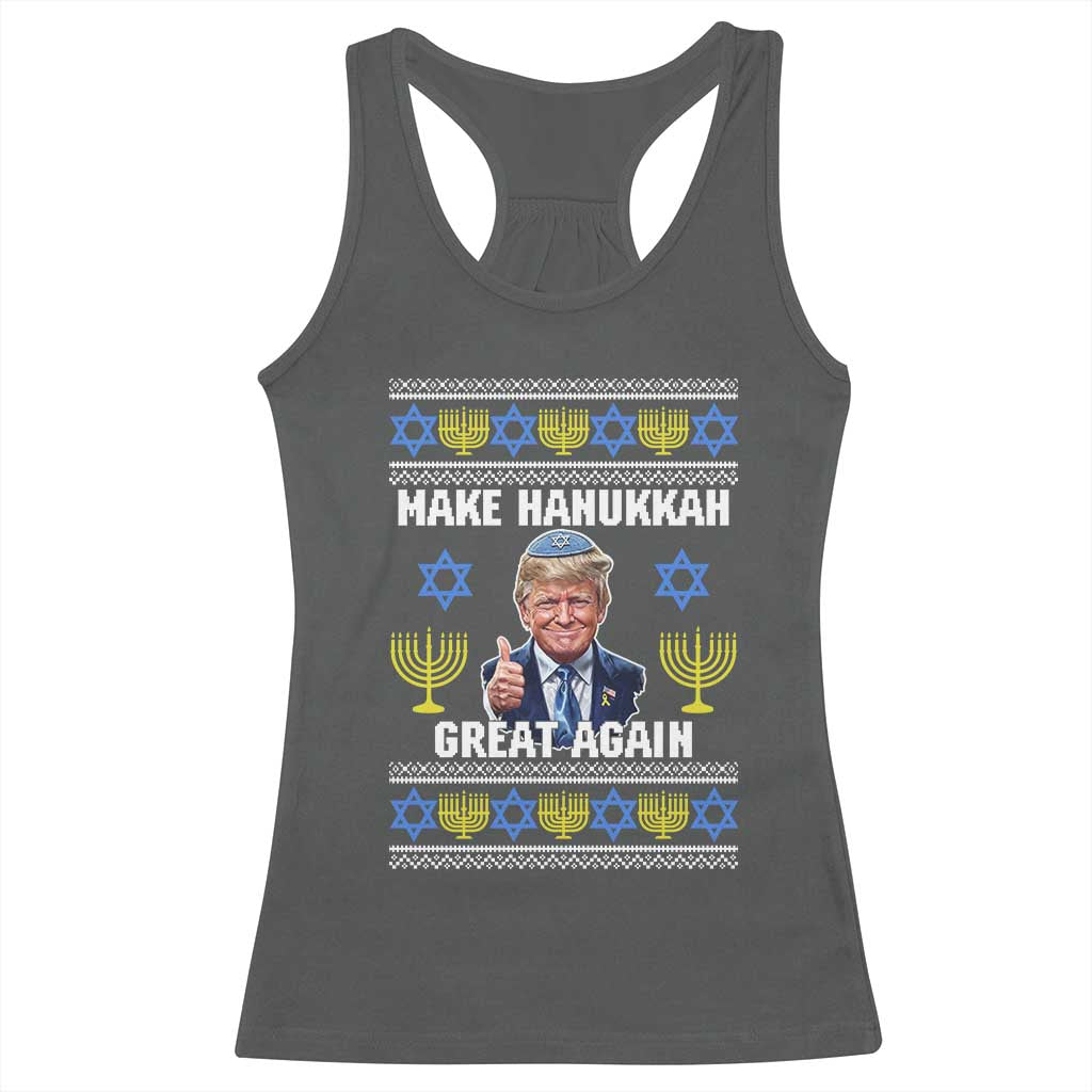 Make Hanukkah Great Again Racerback Tank Top Funny Ugly Jewish Holiday Gift - Wonder Print Shop