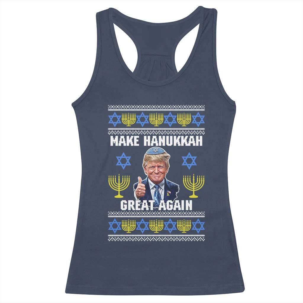 Make Hanukkah Great Again Racerback Tank Top Funny Ugly Jewish Holiday Gift - Wonder Print Shop