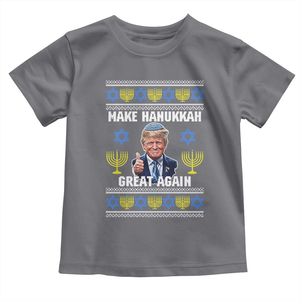 Make Hanukkah Great Again Toddler T Shirt Funny Ugly Jewish Holiday Gift - Wonder Print Shop