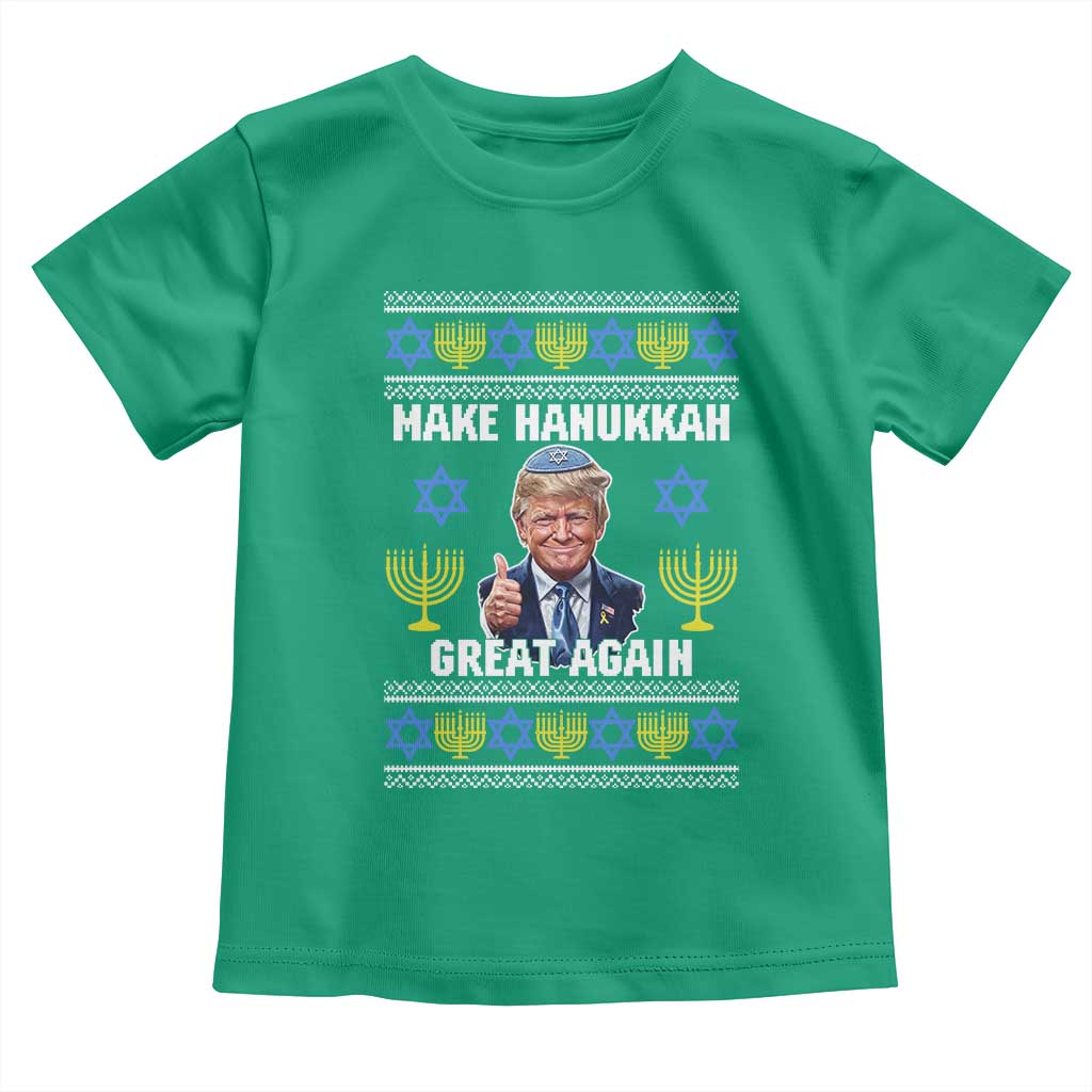 Make Hanukkah Great Again Toddler T Shirt Funny Ugly Jewish Holiday Gift - Wonder Print Shop