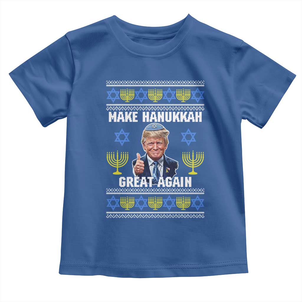 Make Hanukkah Great Again Toddler T Shirt Funny Ugly Jewish Holiday Gift - Wonder Print Shop