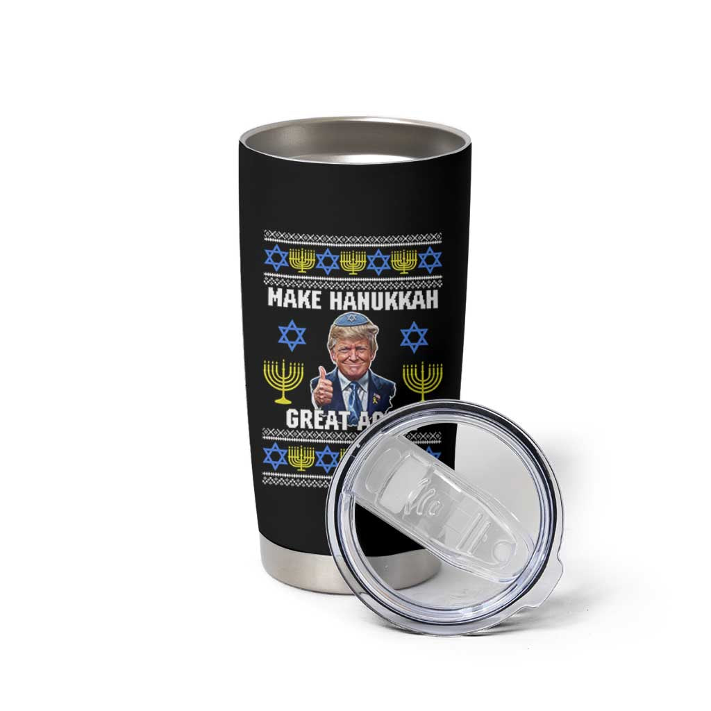 Make Hanukkah Great Again Tumbler Cup Funny Ugly Jewish Holiday Gift - Wonder Print Shop