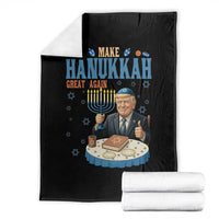 Funny Jewish Holiday Throw Blanket Make Hanukkah Great Again Ugly Gift - Wonder Print Shop