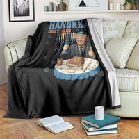 Funny Jewish Holiday Throw Blanket Make Hanukkah Great Again Ugly Gift - Wonder Print Shop