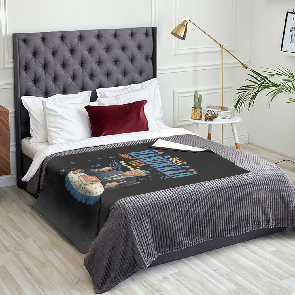 Funny Jewish Holiday Throw Blanket Make Hanukkah Great Again Ugly Gift - Wonder Print Shop