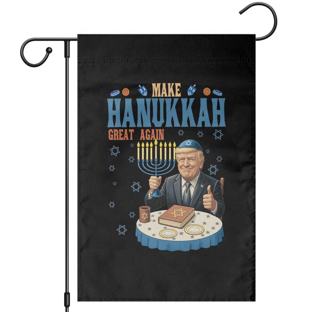 Funny Jewish Holiday Garden Flag Make Hanukkah Great Again Ugly Gift - Wonder Print Shop