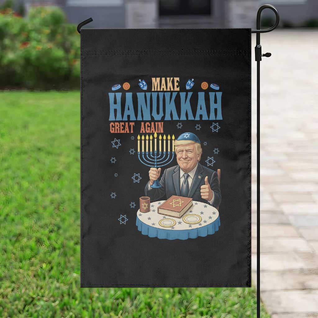 Funny Jewish Holiday Garden Flag Make Hanukkah Great Again Ugly Gift - Wonder Print Shop