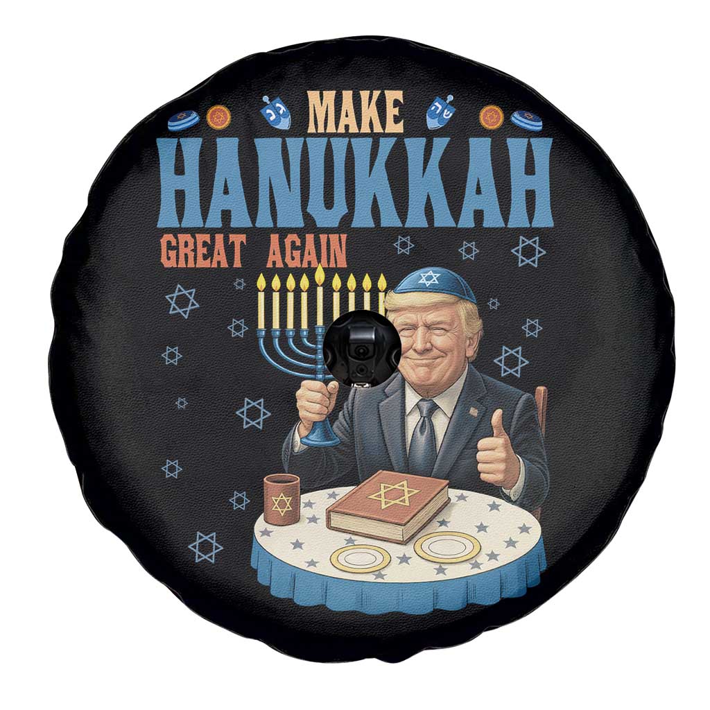 Funny Jewish Holiday Spare Tire Cover Make Hanukkah Great Again Ugly Gift - Wonder Print Shop