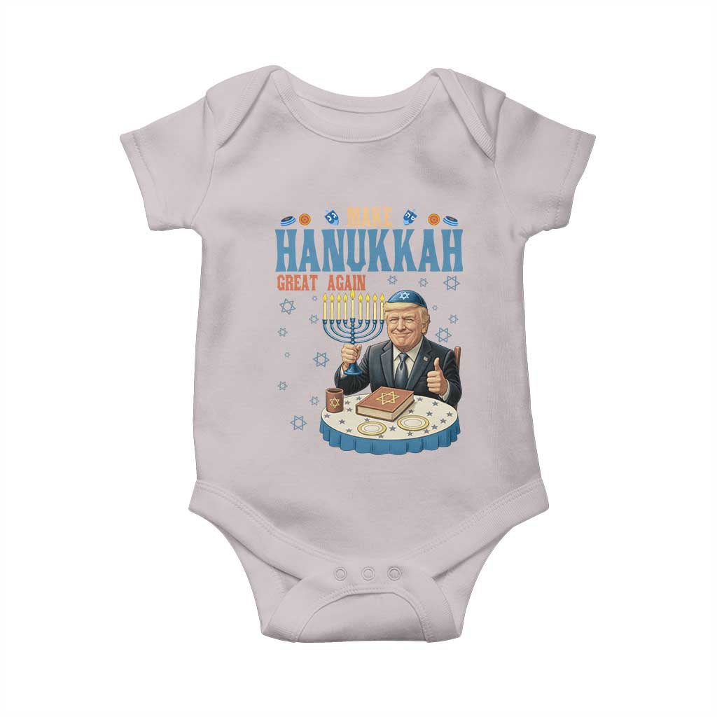Funny Jewish Holiday Baby Onesie Make Hanukkah Great Again Ugly Gift - Wonder Print Shop