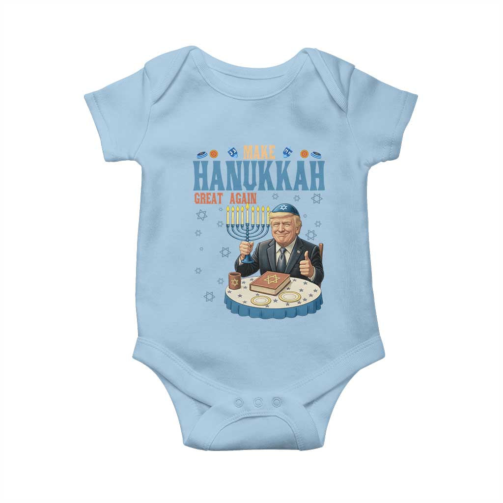 Funny Jewish Holiday Baby Onesie Make Hanukkah Great Again Ugly Gift - Wonder Print Shop