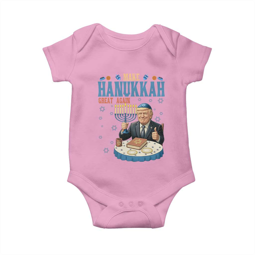 Funny Jewish Holiday Baby Onesie Make Hanukkah Great Again Ugly Gift - Wonder Print Shop