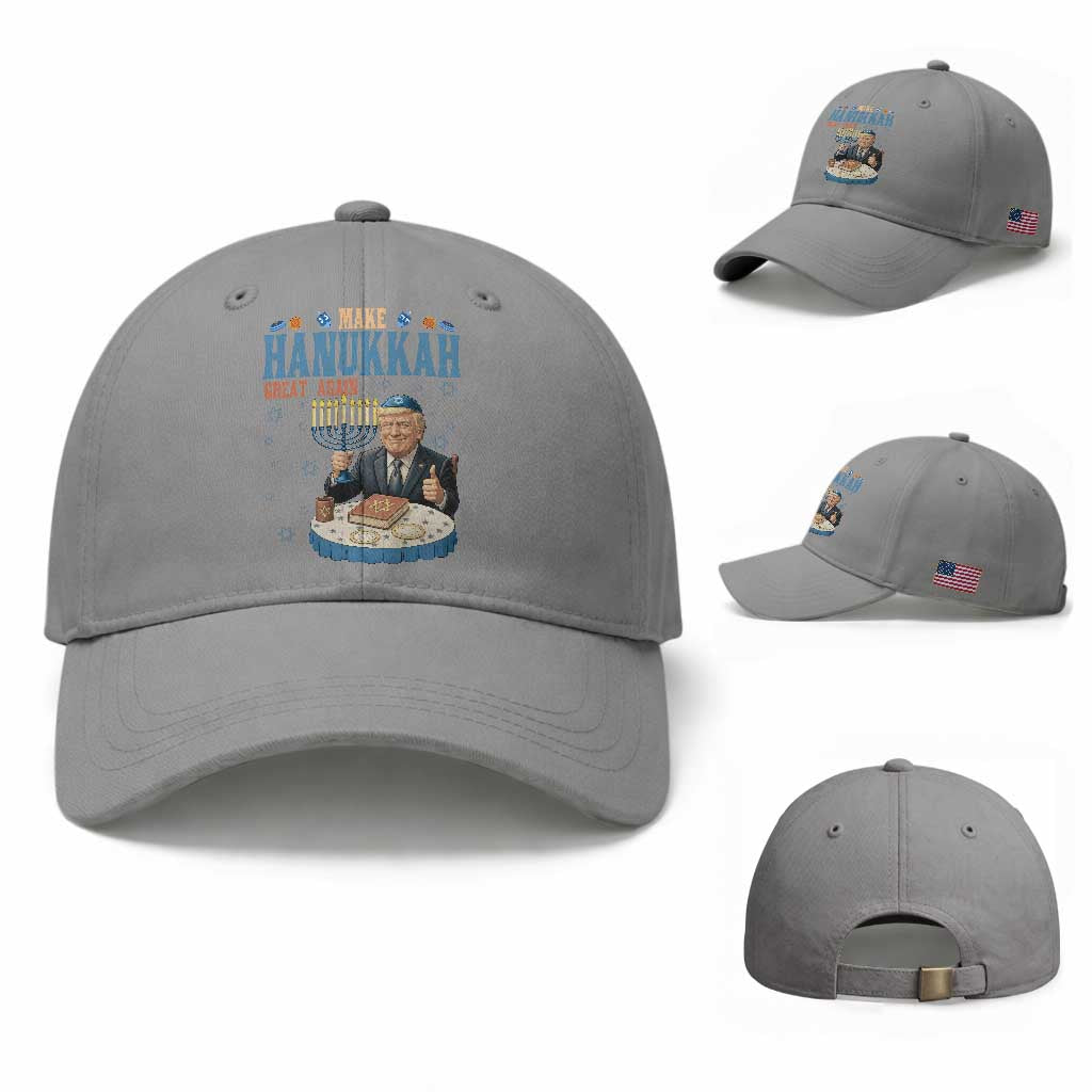 Funny Jewish Holiday Baseball Cap Make Hanukkah Great Again Ugly Gift